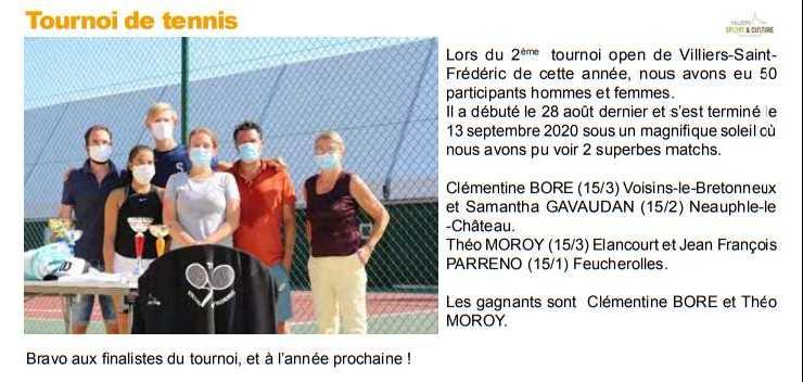 Tournoi tennis 2020