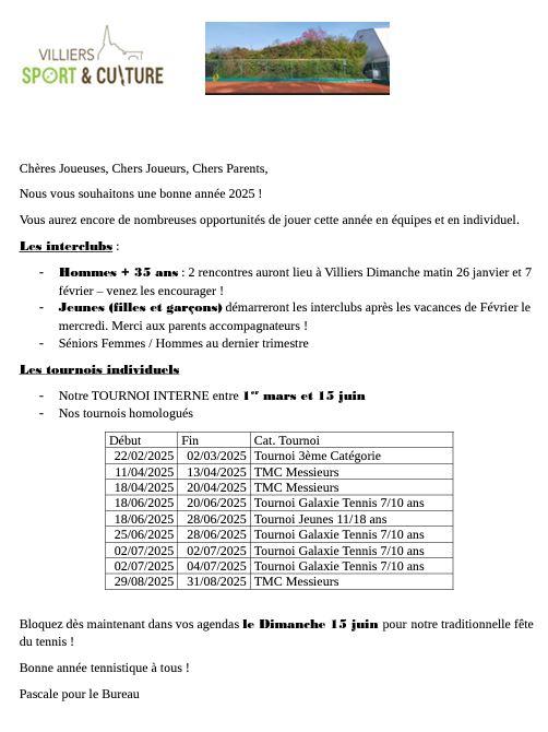Fete tennis 2025