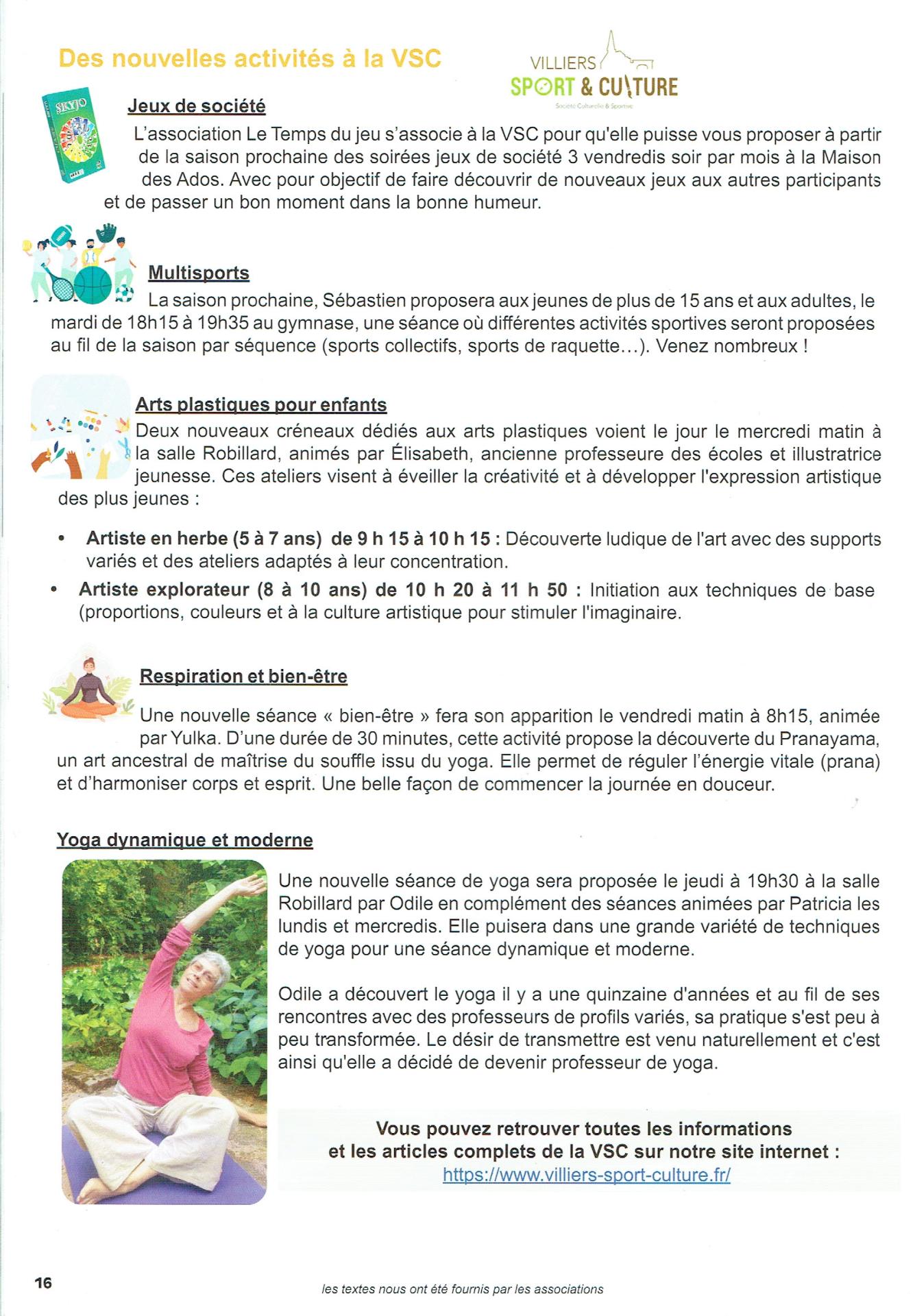 Villiers infos juillet 2025 5